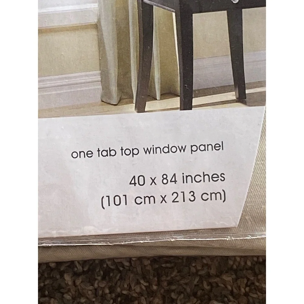 Target Home Casual Collection Brushed Twill Tab Top Window‎ Panel Cream 40x84
